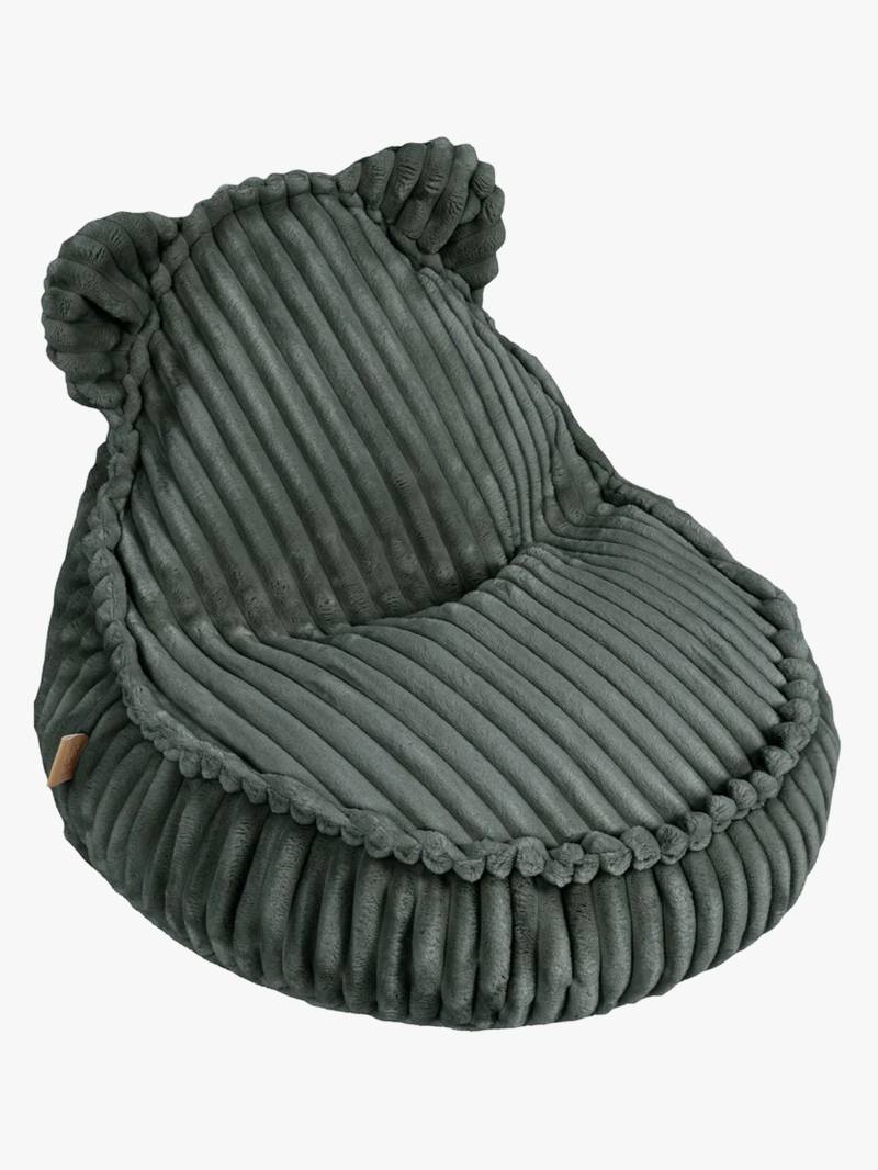Meowbaby Churros Sitzsack Teddy, Pineforest Green von MeowBaby