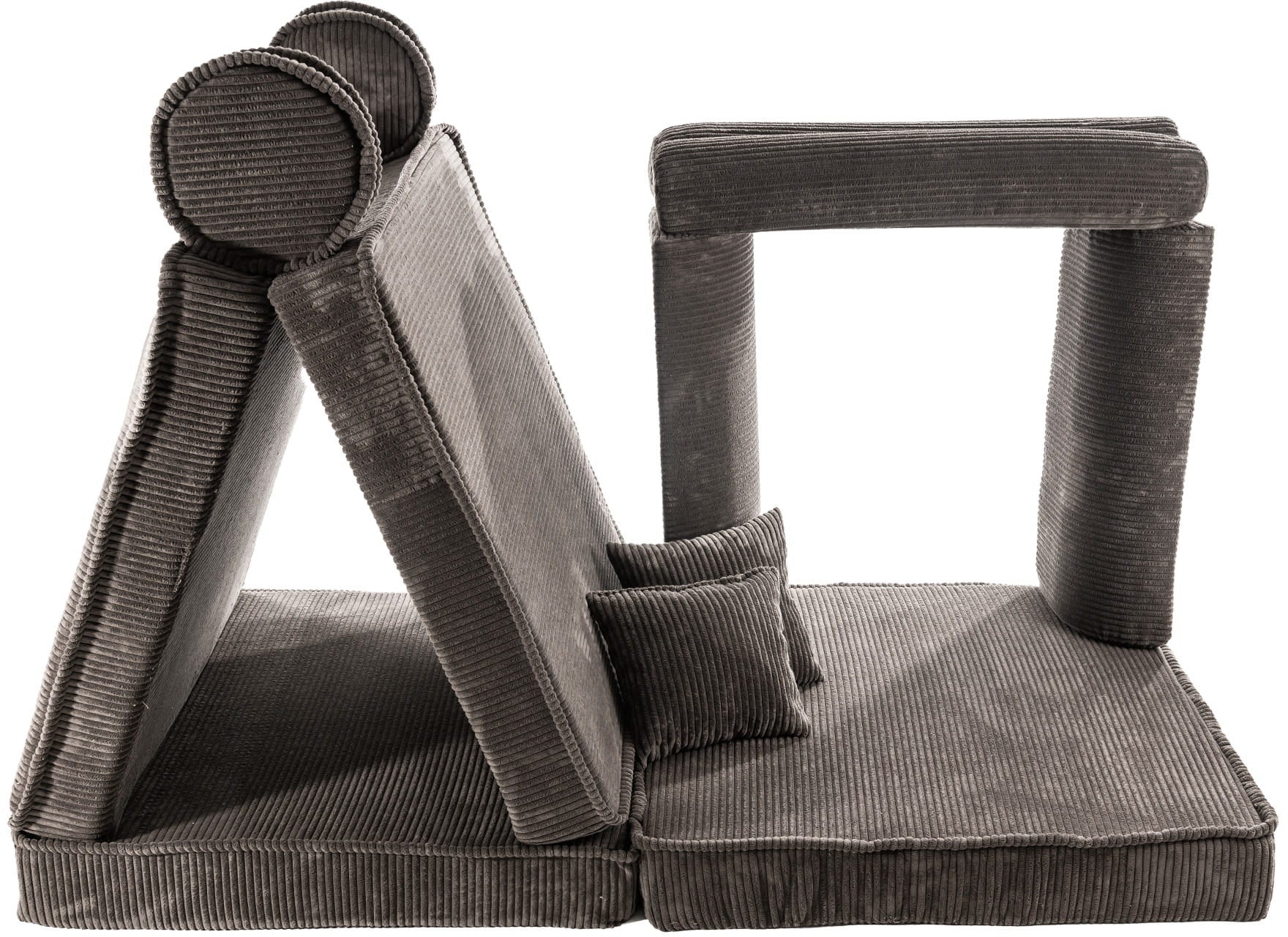 Meowbaby Play Premium Modulares Sofa Cord 80x50 cm, Braun, Kindersofa, Kindercouch, Kinder Meowbaby Play Premium Modulares Sofa Cord 80x50 cm, Braun, Kindersofa, Kindercouch, Kinder von MeowBaby