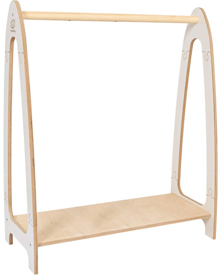 Meowbaby Soft Kleiderständer L, Weiß, Kinderzimmerschrank, Kinderzimmer von MeowBaby