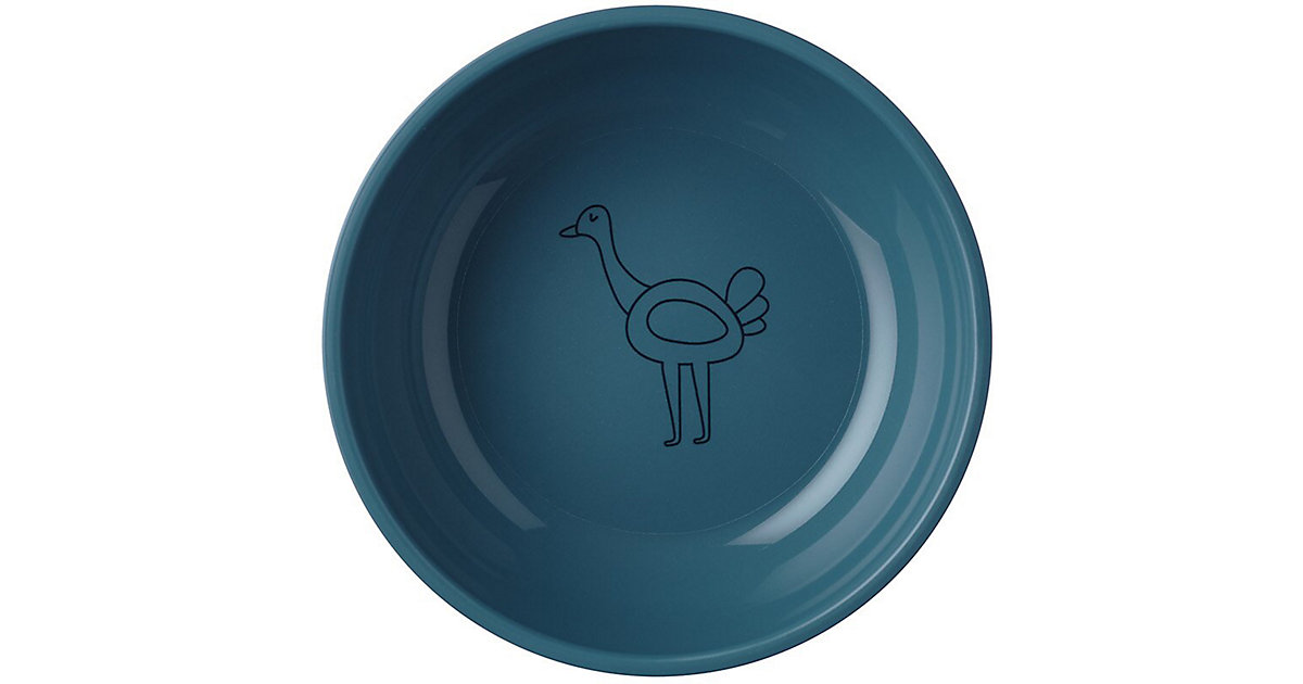 Breischale Kinderteller MIO Vogel Strauß deep blue dunkelblau Breischale Kinderteller MIO Vogel Strauß deep blue dunkelblau von Mepal