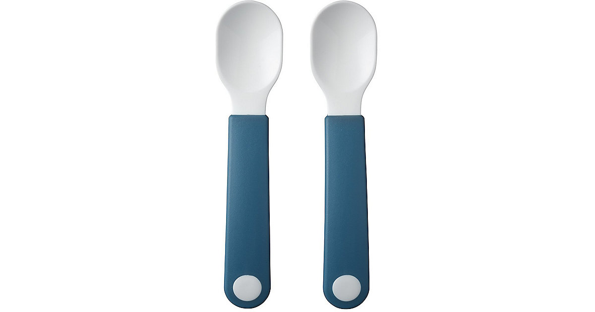 Kinderlöffel Lernlöffel MIO deep blue, 2 Stück dunkelblau Kinderlöffel Lernlöffel MIO deep blue, 2 Stück dunkelblau von Mepal