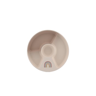 MEPAL Kinderteller mit Unterteilung mio - sunshine & rainbow von Mepal