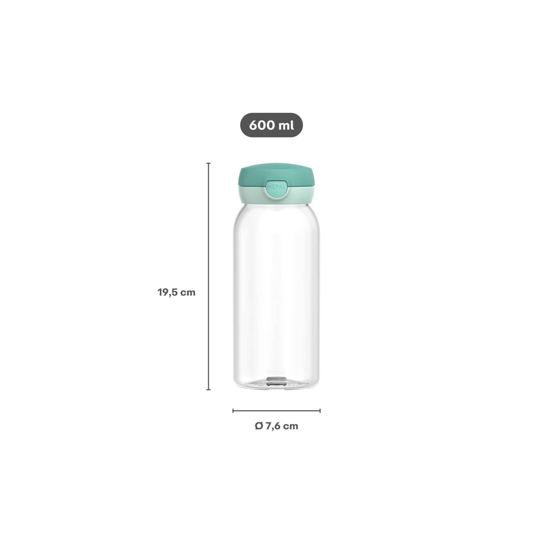 Mepal Mio Trinkflasche mit Klappdeckel 600ml Mepal Mio Trinkflasche mit Klappdeckel 600ml von Mepal