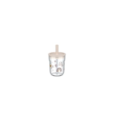 Mepal Trinkglas mit Trinkhalm mio 250 ml - sunshine & rainbow von Mepal
