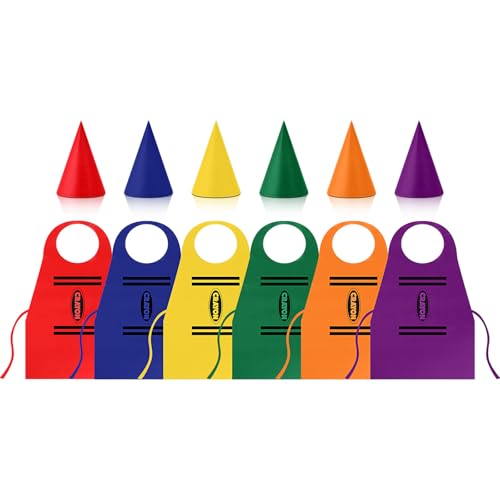 Mepase 12-teiliges Buntstift-Kostüm-Set, Buntstifte, Schürze und lustiger Zwergkegel, Hüte, Erwachsene, buntes Outfit für Halloween, Cosplay, Party, Lehrer, Verkleidung Mepase 12-teiliges Buntstift-Kostüm-Set, Buntstifte, Schürze und lustiger Zwergkegel, Hüte, Erwachsene, buntes Outfit für Halloween, Cosplay, Party, Lehrer, Verkleidung von Mepase