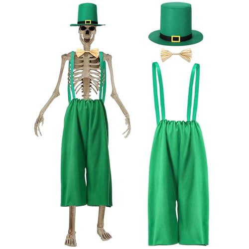 Mepase 4 Stück 3,6 m St. Patrick's Day Skelett Kleidung Zubehör Riesige Größe Skelett Hut Fliege und Shorts 3,6 m St. Patrick's Day Skelett Outfit für Garten Rasen Outdoor Dekoration Mepase 4 Stück 3,6 m St. Patrick's Day Skelett Kleidung Zubehör Riesige Größe Skelett Hut Fliege und Shorts 3,6 m St. Patrick's Day Skelett Outfit für Garten Rasen Outdoor Dekoration von Mepase