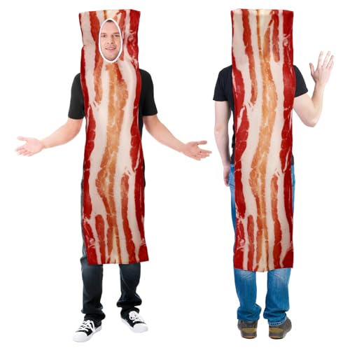 Mepase Speckkostüm, Halloween-Kostüm, Erwachsene, lustiges Lebensmittelgruppen-Kostüm, Einheitsgröße für Männer und Frauen, Halloween, Cosplay Mepase Speckkostüm, Halloween-Kostüm, Erwachsene, lustiges Lebensmittelgruppen-Kostüm, Einheitsgröße für Männer und Frauen, Halloween, Cosplay von Mepase