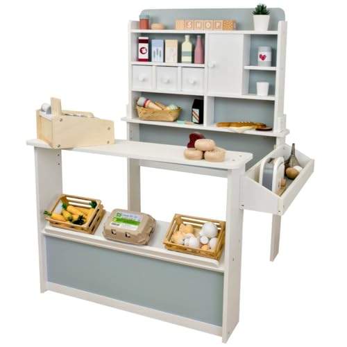 Meppi Kaufladen Mint - Kaufmannsladen aus Holz für Kinder von Meppi