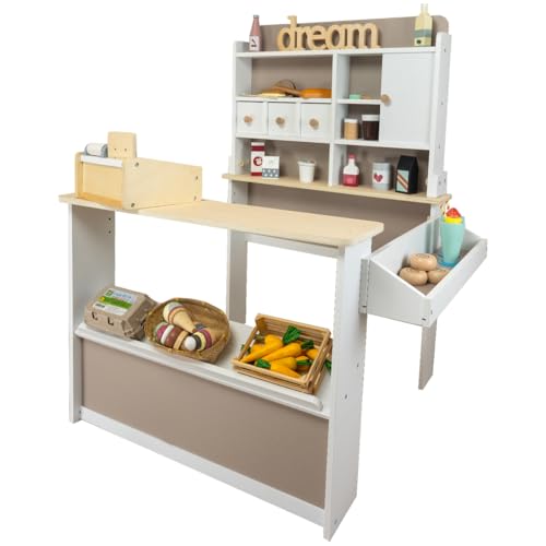 Meppi Kaufladen Nougat aus Holz - Kaufmannsladen für Kinder - Marktstand Meppi Kaufladen Nougat aus Holz - Kaufmannsladen für Kinder - Marktstand von Meppi