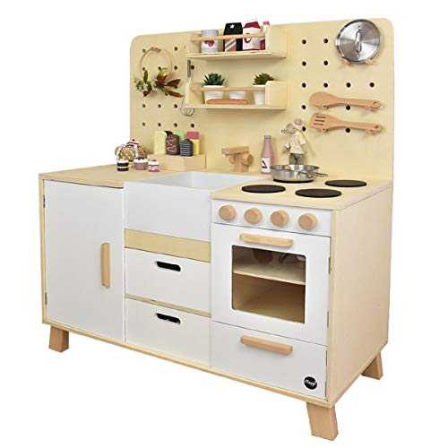 Meppi Kinderküche Spielküche mit Lochrückwand - Küche für Kinder aus Holz Meppi Kinderküche Spielküche mit Lochrückwand - Küche für Kinder aus Holz von Meppi