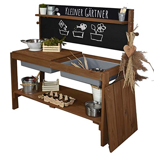 Meppi Matschküche Kleiner Gärtner, braun aus Holz, Outdoor-Küche Meppi Matschküche Kleiner Gärtner, braun aus Holz, Outdoor-Küche von Meppi