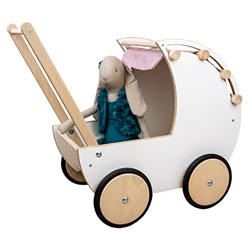 Meppi Puppenwagen Lollipop aus Holz für Babypuppen bis 40 cm von Meppi