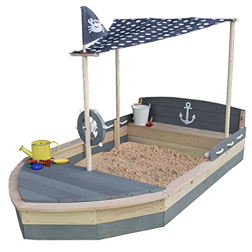 Sun Sandkasten Boot Krabbe aus Holz XXL grau -Natur - Schiff - Sandbox - Sandkiste für Kinder Sun Sandkasten Boot Krabbe aus Holz XXL grau -Natur - Schiff - Sandbox - Sandkiste für Kinder von Meppi