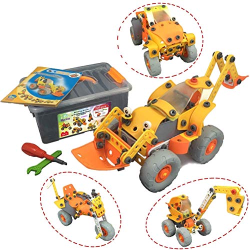 BAU Bausteine 6 in 1 |205 Stück, um Sich EIN Auto Baumaschine Motorrad Rakete zu Bauen |Technisches Spielzeug für Jungen und Mädchen von 5 6 7 8 9 10 Jahre alt | Tolles kreatives Geschenk BAU Bausteine 6 in 1 |205 Stück, um Sich EIN Auto Baumaschine Motorrad Rakete zu Bauen |Technisches Spielzeug für Jungen und Mädchen von 5 6 7 8 9 10 Jahre alt | Tolles kreatives Geschenk von MerCie