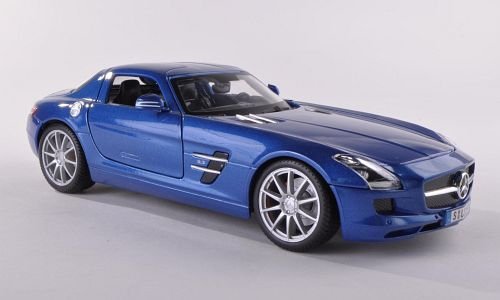Mercedes SLS AMG (C197), met.-blau , Modellauto, Fertigmodell, Maisto 1:18 von Mercedes