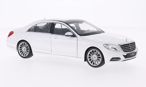 Mercedes S-Klasse (W222), weiss, 2013, Modellauto, Fertigmodell, Welly 1:24 von Mercedes