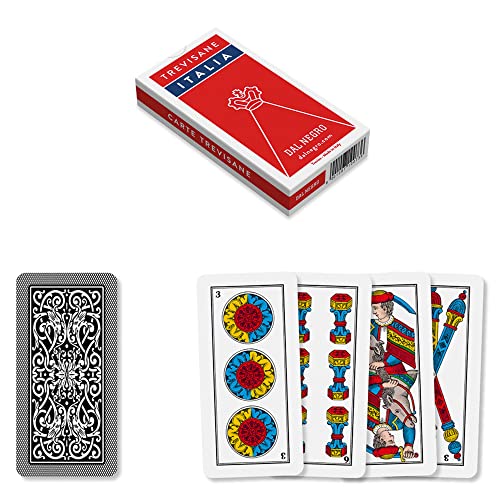 Dal Negro - Trevisane Italien Regionalkartenspiel bestehend aus 40 Karten aus Karton, ideal für Besen und Zaumeimer. von Dal Negro