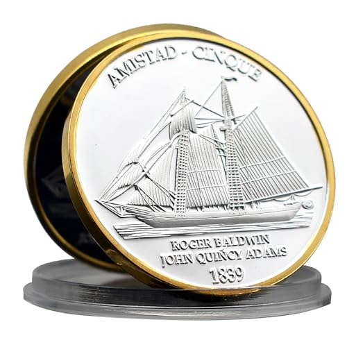 1839 Amistad Cinque Sailing Challenge Coin Roger Baldwin Metal Commemorative Medal Collection 1839 Amistad Cinque Sailing Challenge Coin Roger Baldwin Metal Commemorative Medal Collection von Mercollection