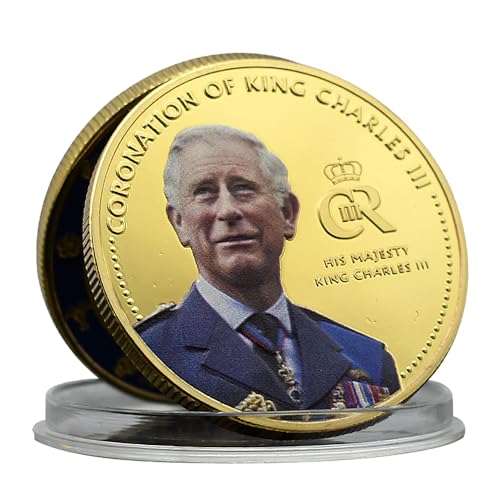 2023 British King Charles III Herausforderungsmünze Metall British King Krönung Krone Gedenkmedaille Sammlung Geschenk 2023 British King Charles III Herausforderungsmünze Metall British King Krönung Krone Gedenkmedaille Sammlung Geschenk von Mercollection