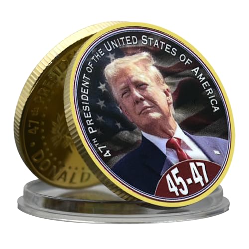 2024 US 45th to 47th President Donald Trump Challenge Coin Victory Metal Medal with Plastic Case Art Craft 2024 US 45th to 47th President Donald Trump Challenge Coin Victory Metal Medal with Plastic Case Art Craft von Mercollection