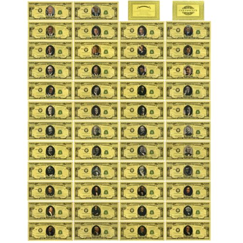 46 Goldbanknoten der Vereinigten Staaten 46 President Gold Trump Biden Roosevelt – Million Dollar Plastikgeld-Sammlung 46 Goldbanknoten der Vereinigten Staaten 46 President Gold Trump Biden Roosevelt – Million Dollar Plastikgeld-Sammlung von Mercollection