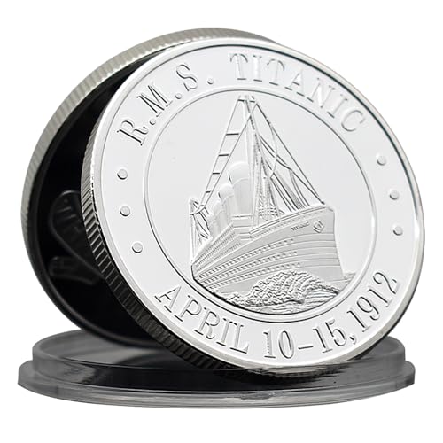 British RMS Titanic Challenge Münze, Metallmedaille mit Kunststoffgehäuse, Heimdekoration, Kunst, Handwerk, Souvenir British RMS Titanic Challenge Münze, Metallmedaille mit Kunststoffgehäuse, Heimdekoration, Kunst, Handwerk, Souvenir von Mercollection