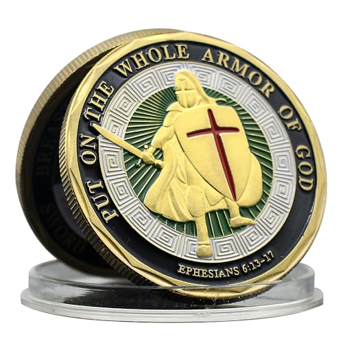 Christian Knight Templar Gedenkmünze Metall Dreidimensionale Put on The Whole Armor of God Challenge Coin Christian Knight Templar Gedenkmünze Metall Dreidimensionale Put on The Whole Armor of God Challenge Coin von Mercollection
