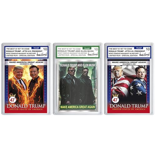 Donald Trump & Musk Paper Rating Card US President Make America Great Again Stand Strong Collection Fans Geschenk 3-teiliges Set Donald Trump & Musk Paper Rating Card US President Make America Great Again Stand Strong Collection Fans Geschenk 3-teiliges Set von Mercollection