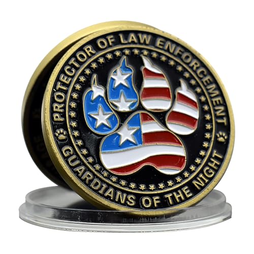 K9 Dog Protector of Law Enforcement Challenge Coin with Plastic Guardians of The Night Metal Collect Gift K9 Dog Protector of Law Enforcement Challenge Coin with Plastic Guardians of The Night Metal Collect Gift von Mercollection