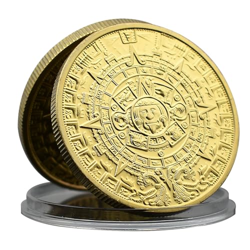 Mexiko Maya Civilization Challenge Coin Calendar Azteca Puledra Metal Medal with Plastic Case Art Craft Souvenir Mexiko Maya Civilization Challenge Coin Calendar Azteca Puledra Metal Medal with Plastic Case Art Craft Souvenir von Mercollection