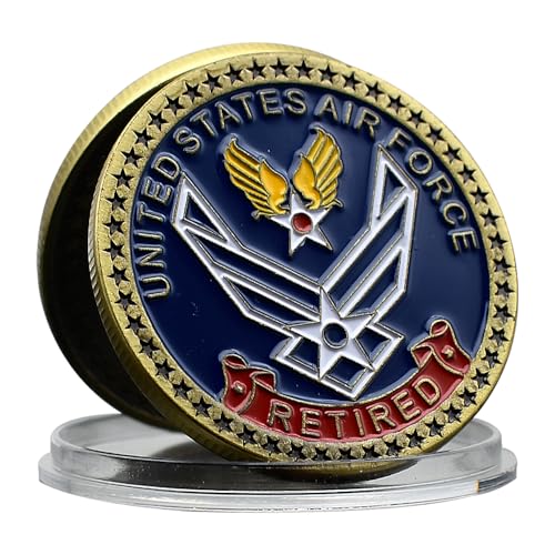US Air Force Herausforderungsmünze Metall Handwerk Ruhestand Gedenkmedaillon Sammlung Geschenk US Air Force Herausforderungsmünze Metall Handwerk Ruhestand Gedenkmedaillon Sammlung Geschenk von Mercollection