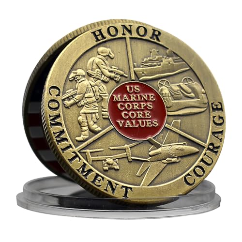 US Marine Corps Herausforderung Münze Metall Handwerk Engagement Mut Ehre Medaille Militär Sammlung Geschenk US Marine Corps Herausforderung Münze Metall Handwerk Engagement Mut Ehre Medaille Militär Sammlung Geschenk von Mercollection