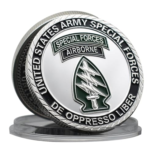 United States Army Special Forces Airborne Challenge Coin 1775 Metal Medal with Plastic Case Art Craft Souvenir United States Army Special Forces Airborne Challenge Coin 1775 Metal Medal with Plastic Case Art Craft Souvenir von Mercollection