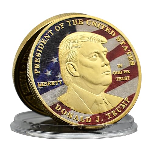 United States President Donald Trump Challenge Coin Make America Great Again Metal Medal with Plastic Case Art Craft United States President Donald Trump Challenge Coin Make America Great Again Metal Medal with Plastic Case Art Craft von Mercollection