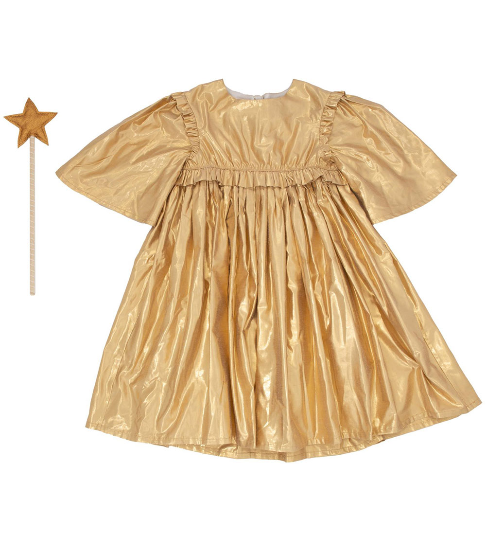 Meri Meri Kostüm - Gold Angel Dress - Meri Meri - 5-6 Jahre (110-116) - Kostüme von Meri Meri