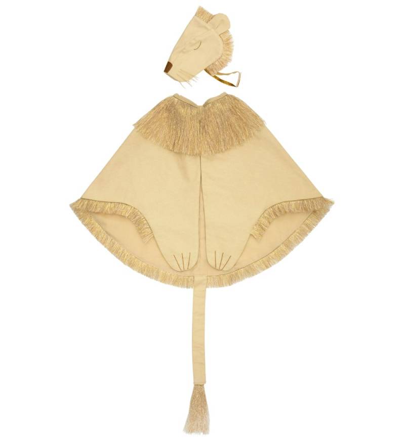 Meri Meri Kostüm - Löwenumhang und Hut - Beige/Gold - Meri Meri - 3-6 Jahre (98-116) - Kostüme von Meri Meri