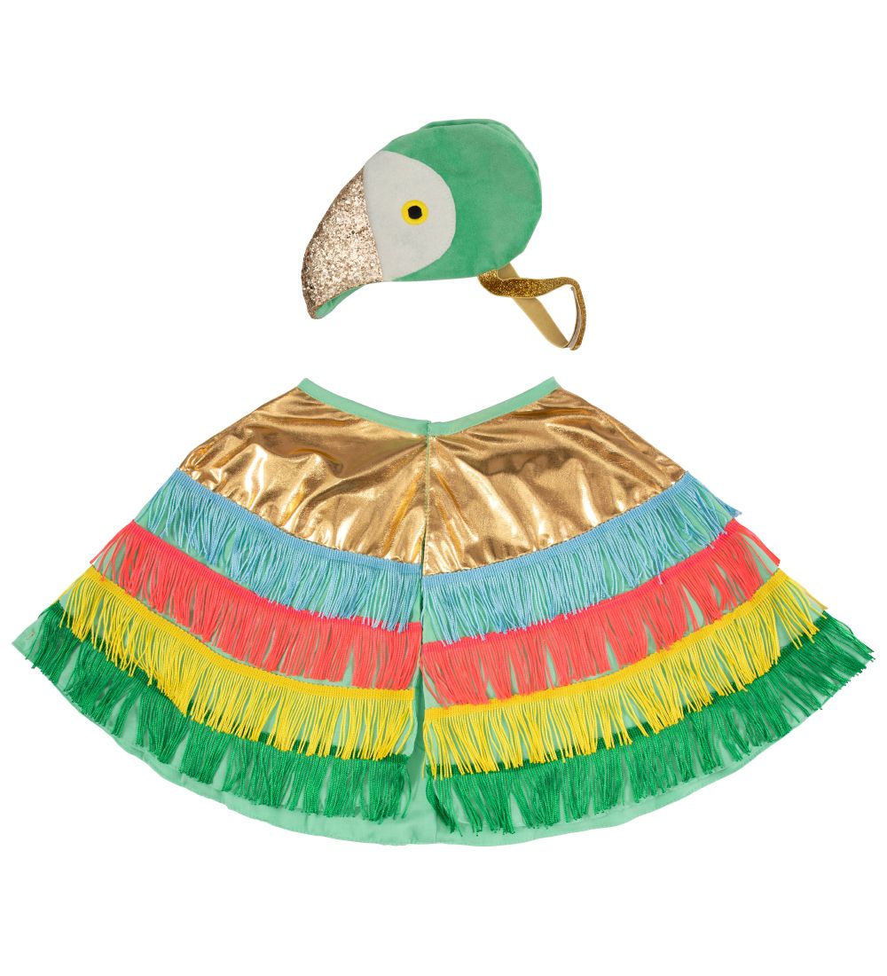 Meri Meri Kostüm - Mantel und Hut - Papagei - Bunt - Meri Meri - 3-6 Jahre (98-116) - Kostüme von Meri Meri