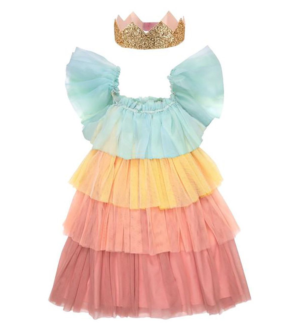 Meri Meri Kostüm - Tüllkleid/Krone - Rainbow - Meri Meri - 3-4 Jahre (98-104) - Kostüme von Meri Meri