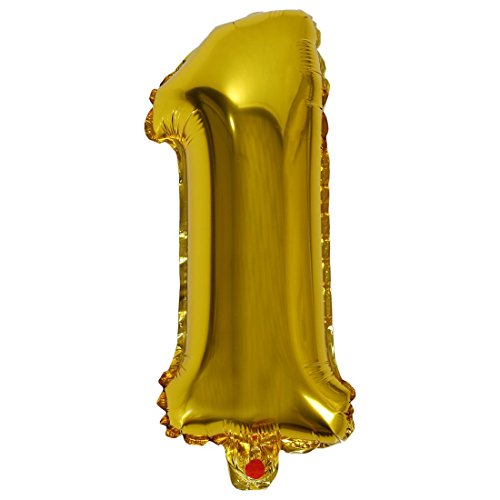 Mermshy Mode 16 Silberfolie Anzahl Luftballons Geburtstag Hochzeitsfeier Dekoration Gold 1 von Mermshy