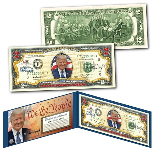 Merrick Mint Donald Trump President Declaration of Independence $2 U.S. Bill Genuine Currency Merrick Mint Donald Trump President Declaration of Independence $2 U.S. Bill Genuine Currency von Merrick Mint