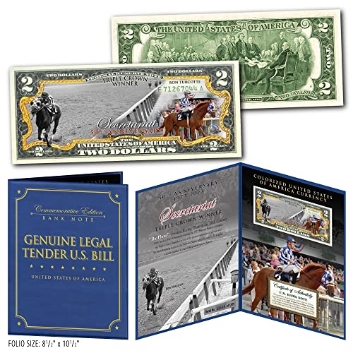 Secretariat Racehorse Triple Crown 50th Anniversary (1973-2023) with Iconic Official Photo Limited & Numbered of 1973 Special Edition Collectible Large Display Holder von Merrick Mint
