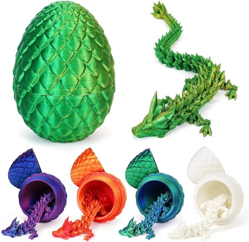 Merrwon 3D-Gedruckter Drache (28,5 cm) mit Drachenei - Kreative Spielzeug und Deko, Lasergrün Merrwon 3D-Gedruckter Drache (28,5 cm) mit Drachenei - Kreative Spielzeug und Deko, Lasergrün von Merrwon