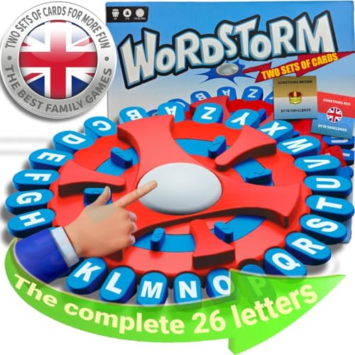 Merrwon Think Game Full 26 Letters, Word Games 2 Sets of Cards, Quick Thinking Letter Game, Fast-Paced Board Game, A Great Board Game For Family And Friends (UK) von Merrwon