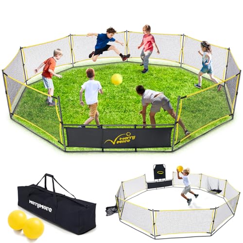 MerryMove Gaga Bällebad Tragbar: 3-in-1-Gaga-Grube mit Basketballkorb und Fußballtoren, Spielsystem für Kinder von 4 bis 12 Jahren, drinnen und draußen, für Hinterhof, Schule, Camp-Aktivitäten MerryMove Gaga Bällebad Tragbar: 3-in-1-Gaga-Grube mit Basketballkorb und Fußballtoren, Spielsystem für Kinder von 4 bis 12 Jahren, drinnen und draußen, für Hinterhof, Schule, Camp-Aktivitäten von MerryMove