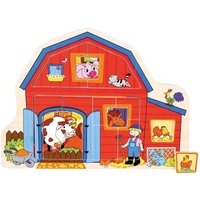Bino 88118 - Holzpuzzle Bauernhof, 13-teilig, Puzzle Bino 88118 - Holzpuzzle Bauernhof, 13-teilig, Puzzle von Mertens GmbH