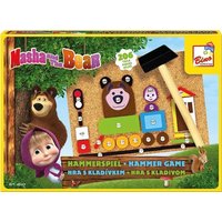Bino 16127 - Hammerspiel Mascha und der Bär, 206 Teile, Motorikspielzeug von Mertens