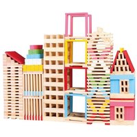 Bino 70351 - Holzbausteine Stadt, 150-teilig von Mertens