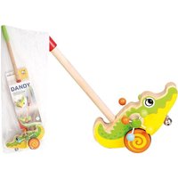 Bino 81674 - Genius Kid, Dandy, Schiebetier Krokodil, Holz, Holzgriff 48cm von Mertens