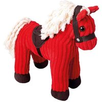 Bino 82548 - Pferd mit Geräuschen, Plüsch, rot von Mertens