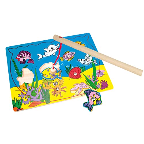 Bino Puzzle-Aquarium, Spielzeug für Kinder ab 3 Jahre, Kinderspielzeug (magnetisches Motorikspiel mit 11 Teilen, inklusive Angel, Förderung kindlicher Fähigkeiten, Kennenlernen der Meerestiere) Bino Puzzle-Aquarium, Spielzeug für Kinder ab 3 Jahre, Kinderspielzeug (magnetisches Motorikspiel mit 11 Teilen, inklusive Angel, Förderung kindlicher Fähigkeiten, Kennenlernen der Meerestiere) von Bino world of toys